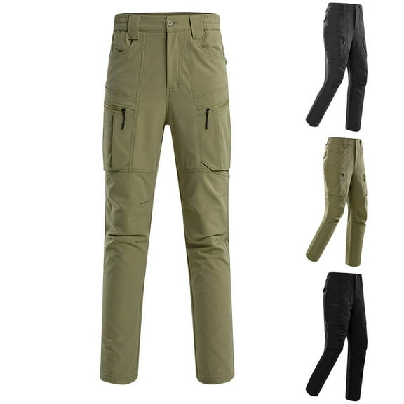 UVEASISHA Mens Cargo Work Pants Outdoor Waterpoof Lightweight Hiking Pants Big and Tall Straight Leg Tactical Pants with Multi-Pockets Sales Today Army Green 4XL