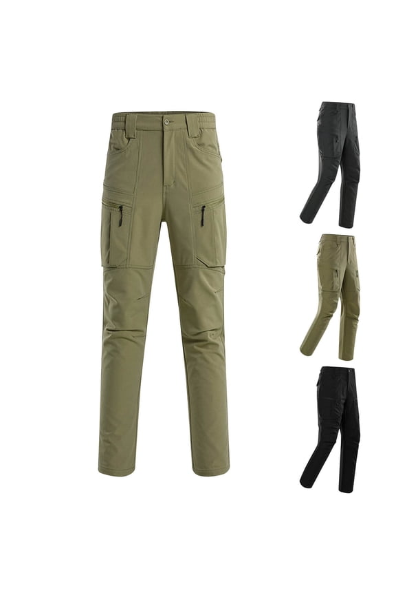 Mens Cargo Work Pants Outdoor Waterpoof Lightweight Hiking Pants Big and Tall Straight Leg Tactical Pants with Multi-Pockets Black 4XL