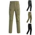 thumbnail image 1 of UVEASISHA Mens Cargo Work Pants Outdoor Waterpoof Lightweight Hiking Pants Big and Tall Straight Leg Tactical Pants with Multi-Pockets Khaki L, 1 of 10
