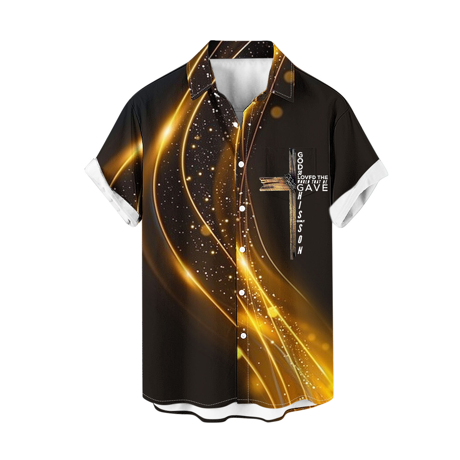 UVEASISHA Mens Holiday Shirts Easter,Men's Beach Shirts Button Up,Mens Beach Shirt Short Sleeve