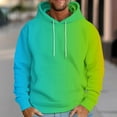 thumbnail image 1 of UVEASISHA Mens Hooded Sweatshirt Tie Dye Graphic Pullover Tops Fall Fashion Hipster Hoodies Casual Long Sleeve Drawstring Sweatshirts,Green,M, 1 of 5