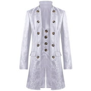 chinese dress ladies Jacquard Spring and Autumn Coat Lapel Flower Long Coat Dress