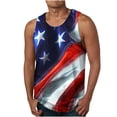 thumbnail image 1 of UVEASISHA Mens Patriotic Tank Tops,Mens American Flag Tank Tops 4th of July Sleeveless Shirt Summer Beach Quick Dry Top Shirts Cool Muscle Graphic Tee 2024 Multicolor, 1 of 4
