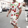 thumbnail image 1 of UVEASISHA Mens Sports Short Set,Summer Tracksuit for Men Shirt and Shorts Set 2 Piece Outfits Fashion Print Sweatsuit Sets 2025 Casual Sportwear Set Spring Sales, 1 of 5