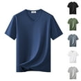 thumbnail image 1 of UVEASISHA Mesh T Shirts for Men Big and Tall Quick Dry Workout Shirt Summer Short Sleeve V Neck Athletic Tops Performance Moisture Wicking T-Shirt Army Green XL, 1 of 10