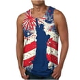 thumbnail image 1 of UVEASISHA Patriotic Funny Tank Tops for Men,Men 4th of July Tank Top American Flag USA Shirt Sleeveless Fourth Memorial Independence Day Patriotic Tee Clothes Multicolor, 1 of 4
