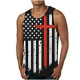 thumbnail image 1 of UVEASISHA Patriotic Funny Tank Tops for Men,Mens 4th of July Shirts 1776 Memorial Day Gym Sleeveless Muscle Tee Shirt Workout American Flag Tank Shirt 2025 Black, 1 of 4
