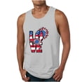 thumbnail image 1 of UVEASISHA Patriotic Funny Tank Tops for Men,Mens USA Flag Stars and Stripes 4th of July Tank Tops Retro Muscle 1776 Sleeveless Shirt American Flag Tank Tops for Men 2025 Gray, 1 of 3
