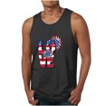 thumbnail image 1 of UVEASISHA Patriotic Funny Tank Tops for Men,Mens USA Flag Stars and Stripes 4th of July Tank Tops Retro Muscle 1776 Sleeveless Shirt American Flag Tank Tops for Men 2025 Black, 1 of 3