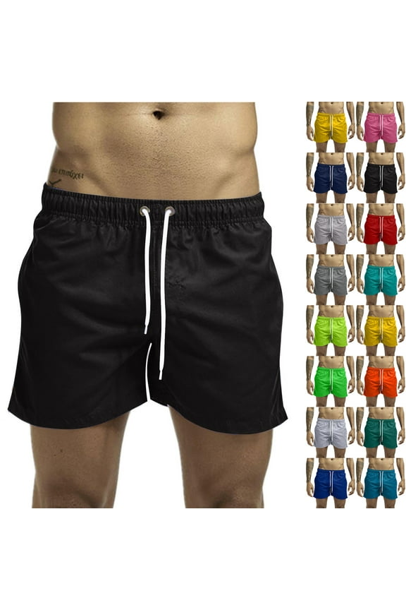 Running Shorts for Men Unlined Lightweight All-Way Stretch Workout Gym Shorts Quick Dry Basketball Hiking Short Pants Orange XXXL