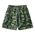 thumbnail image 1 of UVEASISHA Shorts for Men Casual,Men's Beach Camo Shorts Drawstring Stretch Waist Summer Quick Dry Surfing Swim Trunks Athletic Gym Golf Shorts 2025 Green,XL, 1 of 6