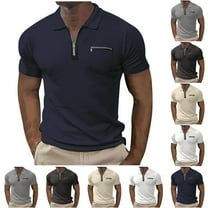 UVEASISHA Solid Polos Shirts for Men Short Sleeve Big and Tall Collared T-Shirt Relaxed Fit Athletic Golf Tennis Shirt Gray XXL