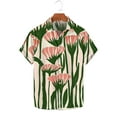 thumbnail image 1 of UVEASISHA Summer Floral Shirts for Men,Mens Hawaiian Shirts Short Sleeve Button Down Vacation Shirt Stylish Printed Tropical Beach Shirts Casual Aloha Shirt, 1 of 5
