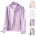 thumbnail image 1 of UVEASISHA Sun Protection Shirts for Women Zip Up long Sleeve Athletic Shirts with Pocket Lightweight Outdoor Cycling Jackets Gray XXL, 1 of 8