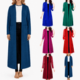 thumbnail image 1 of UVEASISHA Women's Lightweight Cardigan 3/4 Sleeve Long Cardigans Sheer Casual Open Front Cardigan Summer Beach Cover Up Tops Hot Pink 3XL, 1 of 4