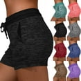 thumbnail image 1 of UVEASISHA Womens Shorts Athletic Workout Shorts Drawstring Elastic Waist Short Pants Casual Gym Shorts with Pockets Black XXL, 1 of 7