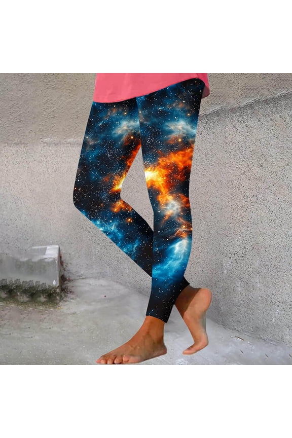 UVEASISHA Workout Leggings for Women Gradient High-Waisted Compression Athletic Tights Lightweight Stretchy Yoga Gym Workout Tights Black L