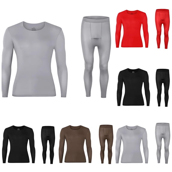 UVEASISHA Workout Sets for Men Long Sleeve Muscle Shirts and Leggings Sweatsuits Slim Fit Casual Tracksuit 2 Piece Fall Outfits Brown L