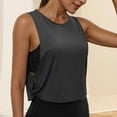 thumbnail image 1 of UVEASISHA Workout Tank Top for Women Stretch Lightweight Athletic Yoga Crop Tops Sleeveless Casual Side Cut Out Tanks Dark Gray XXL, 1 of 9