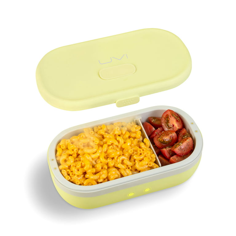 UVI - Portable Self Heating Lunch Box with Odor Killing UV Light Sanitizer,  32 oz, Yellow 
