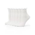 thumbnail image 1 of UVN 6 Pairs Womens Socks Novelty Ruffle Ankle Socks for Women Breathable Comfort Sock, Size 5-9, 1 of 5