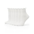 thumbnail image 1 of UVN 6 Pairs Womens Socks Novelty Ruffle Ankle Socks for Women Breathable Comfort Sock, Size 5-9, 1 of 5