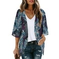 thumbnail image 1 of Shine Up Blouses for Women Print Kimono Plus Size Clothes Summer Casual Swimsuits Coverup Tops, 1 of 6
