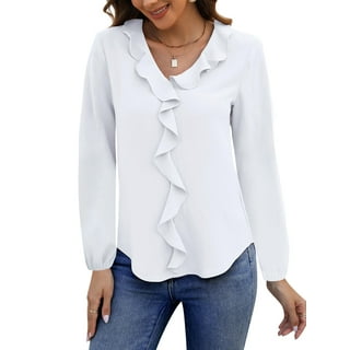 Ruffle Top White
