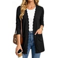 thumbnail image 1 of UVN Cardigan Sweater for Women Fall Long Sleeve Open Front Tops Ladies Casual Lightweight Soft Knit Coats with Pockets, 1 of 10