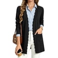 thumbnail image 1 of UVN Cardigan Sweater for Women Fall Long Sleeve Open Front Tops Ladies Casual Lightweight Soft Knit Coats with Pockets, 1 of 10