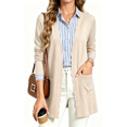 thumbnail image 1 of UVN Cardigan Sweater for Women Fall Long Sleeve Open Front Tops Ladies Casual Lightweight Soft Knit Coats with Pockets, 1 of 7