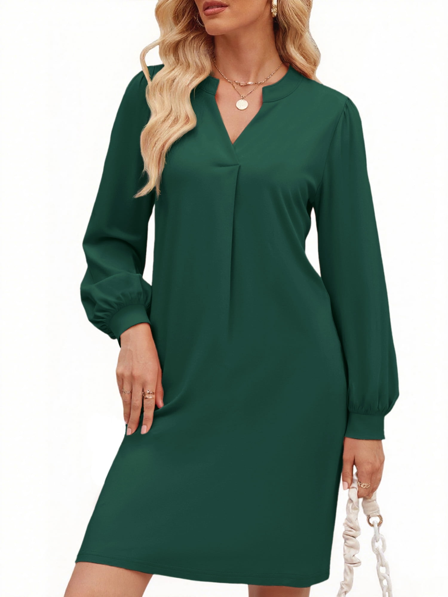 walmart is offering the uvn fall long dress for $18 Petal & Pup Women's Hailey Denim Mini Dress