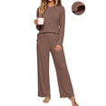 thumbnail image 1 of UVN Fall Womens 2 Piece Pajamas Set Loungewear Long Sleeve Tops and Pants Soft Lounge Sets, 1 of 8