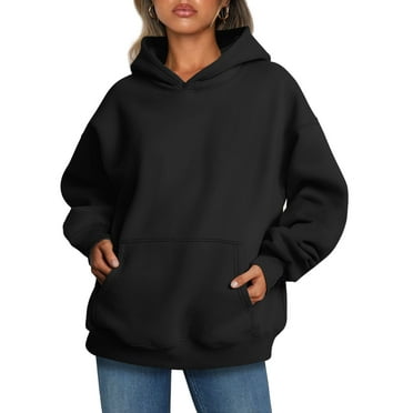 Shine Up Hoodies for Women Fleece Hooded Sweatshirts Oversized Pullover Long Sleeve Ladies Tops with Pocket