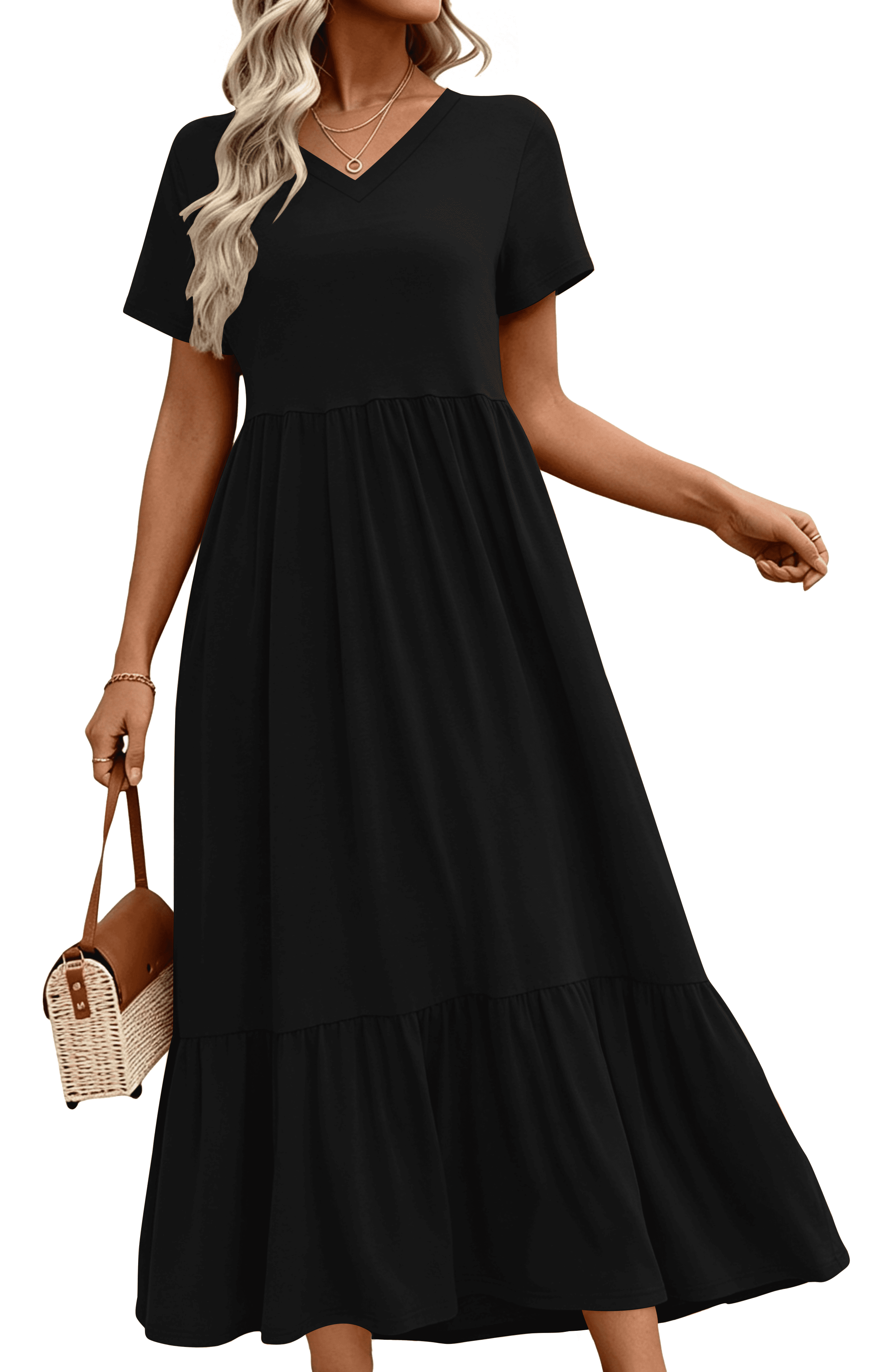 black maxi summer dress with sleeves Keep It Up Black Puff Sleeve Maxi Dress, Large - The Mint Julep Boutique
