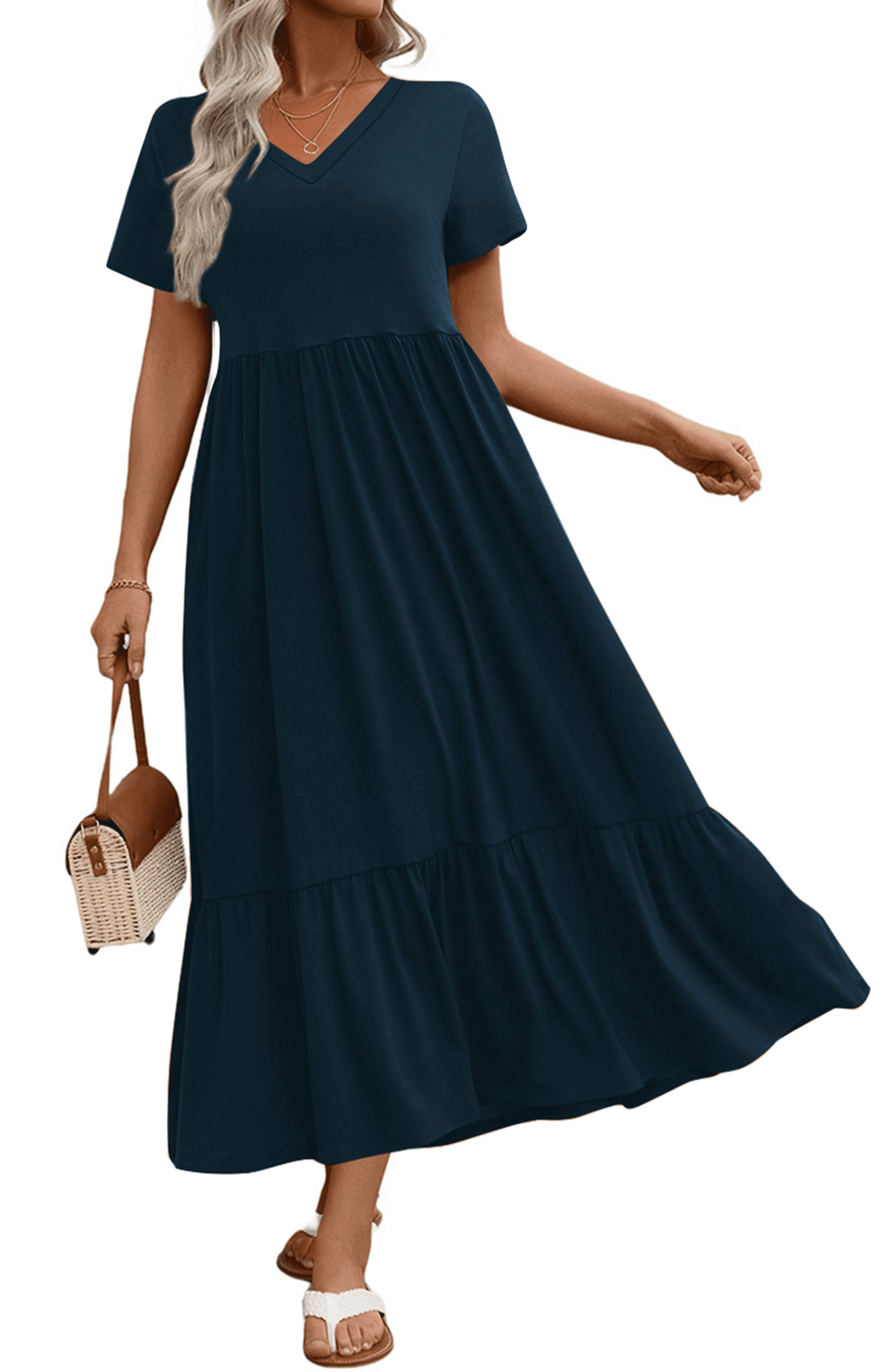 black ribbed long dress Atm Anthony Thomas Melillo Modal Rib Long Sleeve Midi Dress