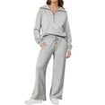 thumbnail image 1 of UVN Outfit Sets for Women 2 Piece Sets Winter Casual Tracksuit Long Sleeve Lounge Set Outfits with Pockets, 1 of 10