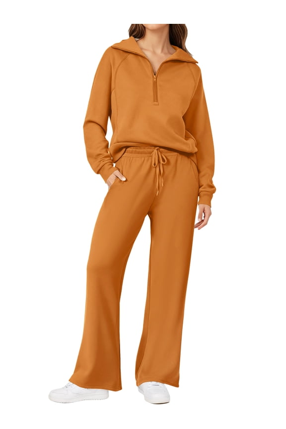 Outfit Sets for Women 2 Piece Sets Winter Casual Tracksuit Long Sleeve Lounge Set Outfits with Pockets