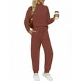 thumbnail image 1 of UVN Outfit Sets for Women Fall Winter Long Sleeve Tops And Long Pants Sweatsuits Casual 2 Piece Tracksuit Lounge Set, 1 of 7
