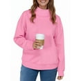 thumbnail image 1 of UVN Oversized Sweatshirts for Women Winter Long Sleeve Turtleneck Hoodies Ladies Pullover Fall Tops, 1 of 8