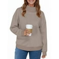 thumbnail image 1 of UVN Oversized Sweatshirts for Women Winter Long Sleeve Turtleneck Hoodies Ladies Pullover Fall Tops, 1 of 8