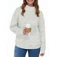 thumbnail image 1 of UVN Oversized Sweatshirts for Women Winter Long Sleeve Turtleneck Hoodies Ladies Pullover Fall Tops, 1 of 8