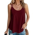 thumbnail image 1 of UVN Spaghetti Strap Tank Tops for Women Summer Sleeveless Tops Eyelet Embroidery Flowy Shirts Scoop Neck Loose Cami, 1 of 8