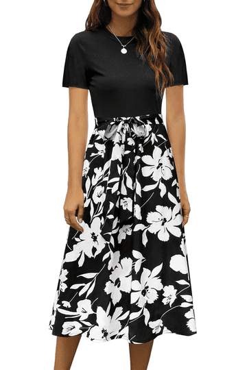 black and white dresses for women Adoeren Elegant Colorblock Maxi Dress Patchwork Long Dress Spaghetti Strap Backless Evening Party Gown (Black, M) : Clothing, Shoes & Jewelry shoulder silhouette and a sleek sheath cut for a bold Black Wedding Guest Dresses |