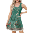 thumbnail image 1 of UVN Summer Dresses for Women V Neck Sleeveless T Shirt Dress Casual Beach Sundress with Pockets, 1 of 8