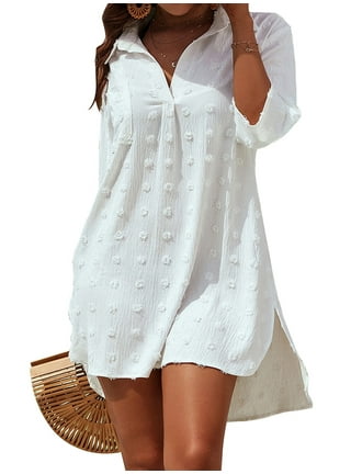 Womens Swimsuit Cover ups in Womens Swimsuits White Walmart