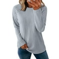 thumbnail image 1 of UVN Sweatshirts For women Long Sleeve Shirts Ladies Fall Crewneck Pullovers Casual Knit Tops, 1 of 8