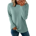 thumbnail image 1 of UVN Sweatshirts For women Long Sleeve Shirts Ladies Fall Crewneck Pullovers Casual Knit Tops, 1 of 9