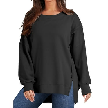 UVN Sweatshirts for Women Long Sleeve Pullover Fall Crewneck Oversized Tops