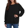 thumbnail image 1 of UVN Sweatshirts for Women Long Sleeve Pullover Fall Crewneck Oversized Tops, 1 of 6